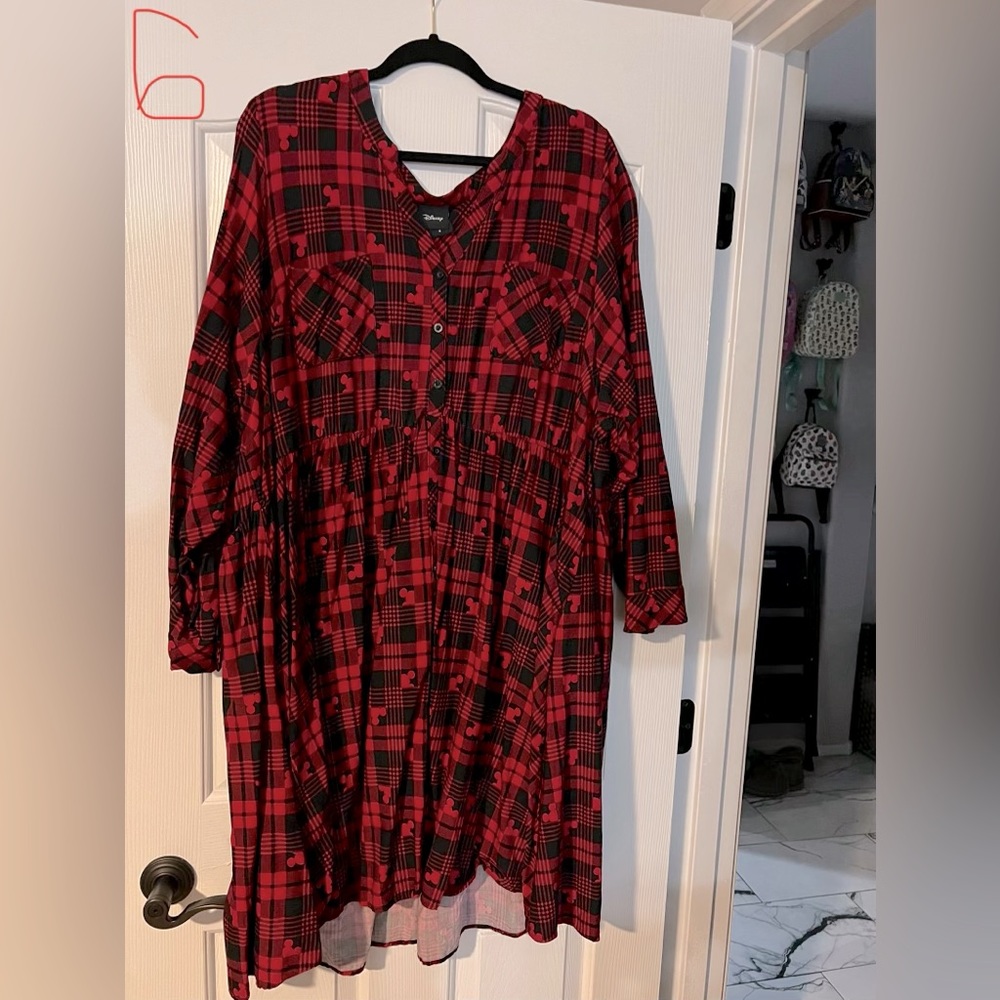 Buffalo plaid Mickey Mouse Disney torrid dress